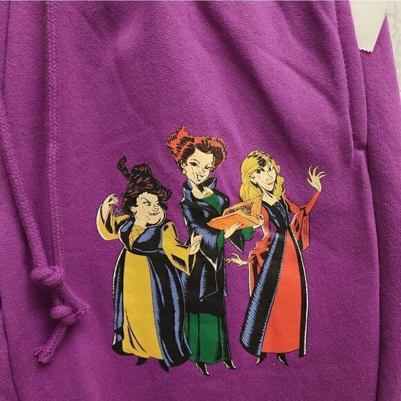 Disney Hocus Pocus Sweatpants Purple Jogger Draw String Trouser - Picture 8 of 8